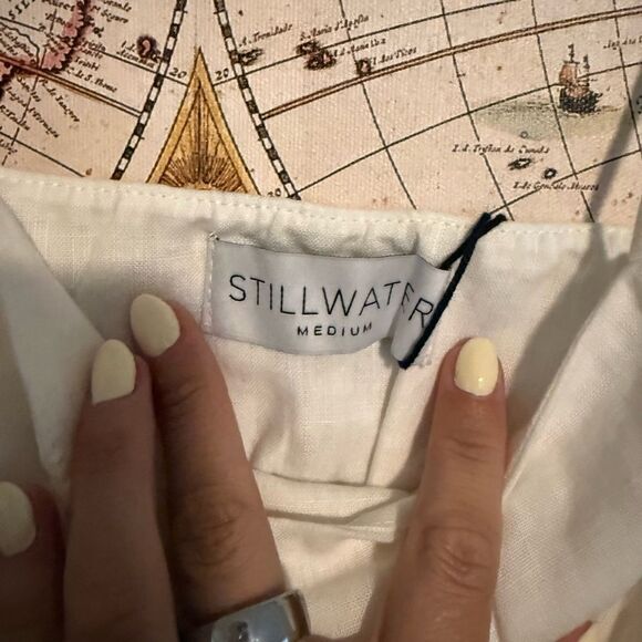 Stillwater Linen Crop Abbot Tank NWT - Picture 6 of 6